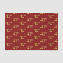 Red, Imitate Gold 41. (41.) Event Seidenpapier