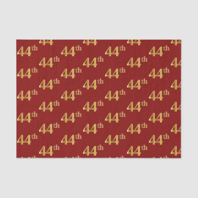 Red, Imitate Gold 44. (44.) Event Seidenpapier (Vorderseite)