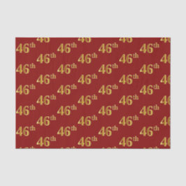Red, Imitate Gold 46. (Sechsundvierzigste) Veranst Seidenpapier