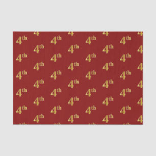 Red, Imitate Gold 4. (Vierte) Event Tissue Paper Seidenpapier