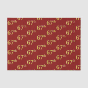 Red, Imitate Gold 67. (siebenundsechzigste) Verans Seidenpapier
