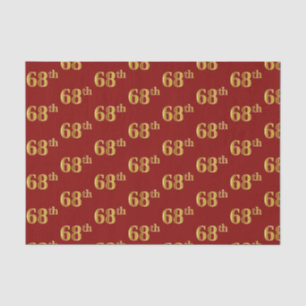 Red, Imitate Gold 68. (Achtundsechzigste) Veransta Seidenpapier