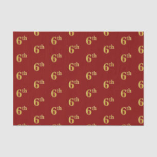 Red, Imitate Gold 6. (6.) Event Tissue Paper Seidenpapier