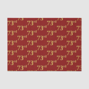Red, Imitate Gold 73. (73./3.) Event Seidenpapier