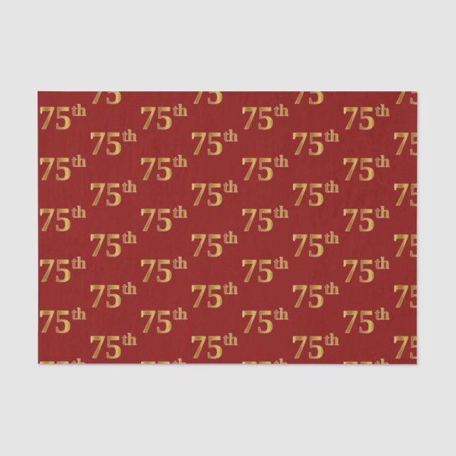 Red, Imitate Gold 75. (75.-5.) Veranstaltung Seidenpapier (Vorderseite)