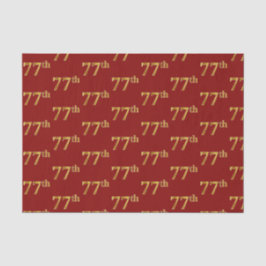 Red, Imitate Gold 77. (77.-7.) Veranstaltung Seidenpapier