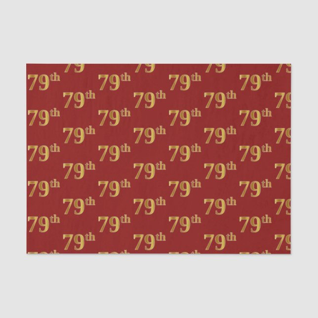 Red, Imitate Gold 79. (79.-9.) Veranstaltung Seidenpapier (Vorderseite)