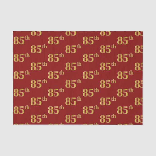 Red, Imitate Gold 85. (85.) Event Seidenpapier (Vorderseite)