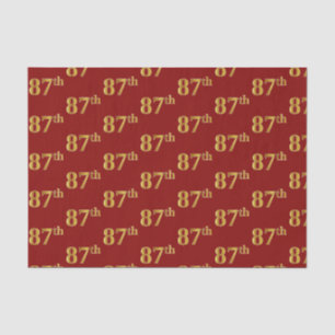Red, Imitate Gold 87. (siebenundachtzig) Veranstal Seidenpapier