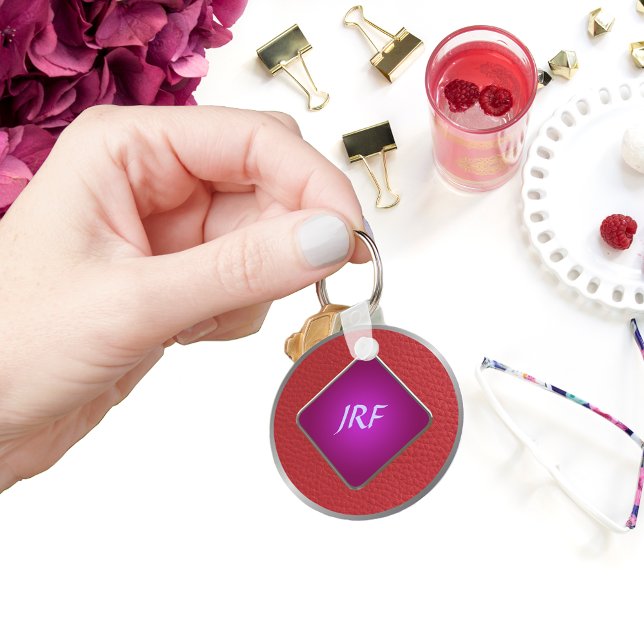 Red Imitate Texturleder Schlüsselanhänger (Von Creator hochgeladen)