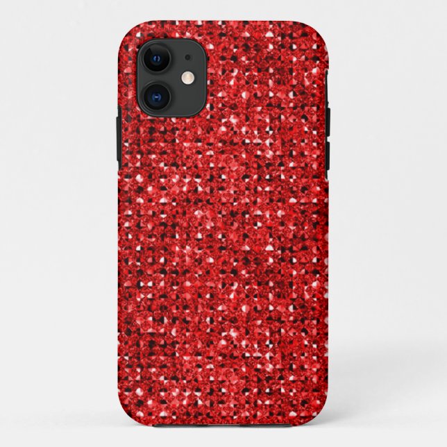 Red Imitats Jewels iPhone 5 Fall Case-Mate iPhone Hülle (Rückseite)