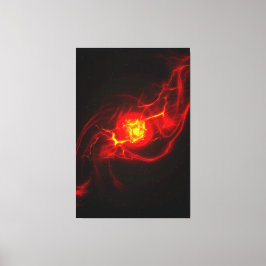 Red Imploding Supernova Stretched Canvas Print Leinwanddruck