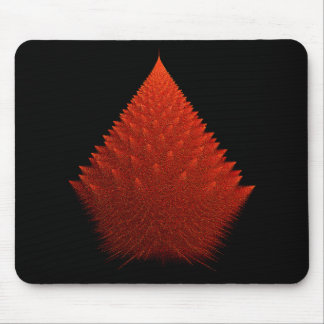 Red Incendia Script Fractal Mousepad