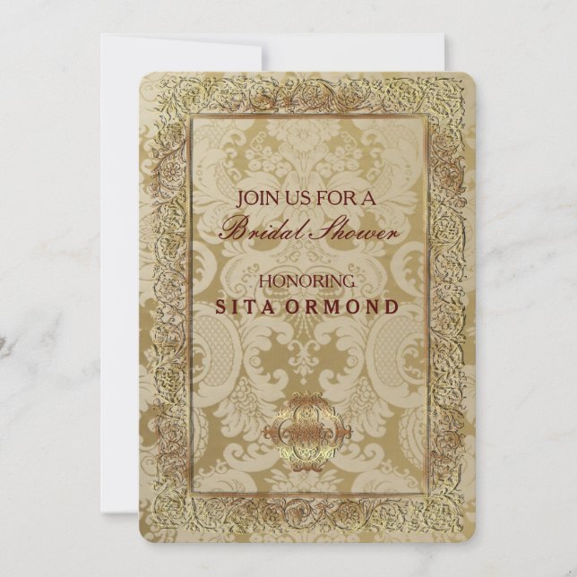 Red Indian Wedding - Brautparty Card Einladung (Vorderseite)