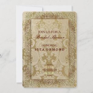 Red Indian Wedding - Brautparty Card Einladung