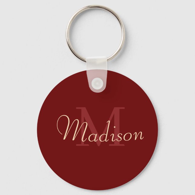 Red Individuelle Name Liebe Geschenk Personalisier Schlüsselanhänger (Vorderseite)