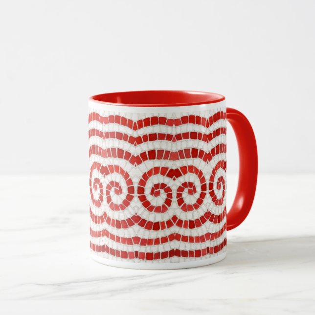 RED IONIC MOSAIC Red Combo Tasse (VorderseiteRechts)