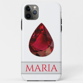 Red iPhone Gehäuse faceted Gemstone Pear Ruby Case-Mate iPhone Hülle