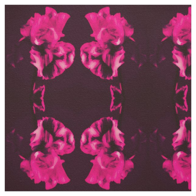Red Iris Fabric Stoff (Muster)