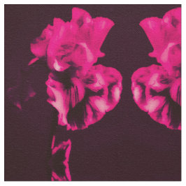 Red Iris Fabric Stoff