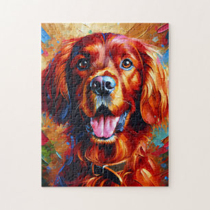 Red Irish Setter Dog Acrylic Print Dog Lover Gesch