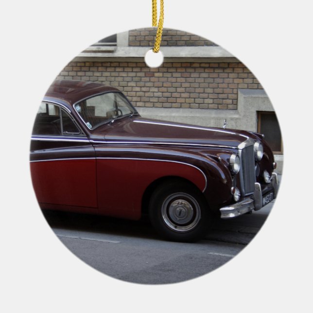 Red Jaguar Mark IX Keramik Ornament (Vorne)
