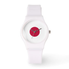 Red Japan Sun Armbanduhr