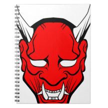 Red Japanese Hannya Mask