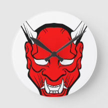 Red Japanese Hannya Mask