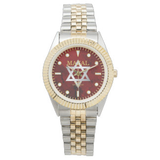 Red Jasper Jade Dial Individuelle Name Star von Da Armbanduhr