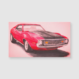 Red Javelin Magnet 1974