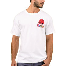 Red Jelly Happy Text Crest - Happy Jump