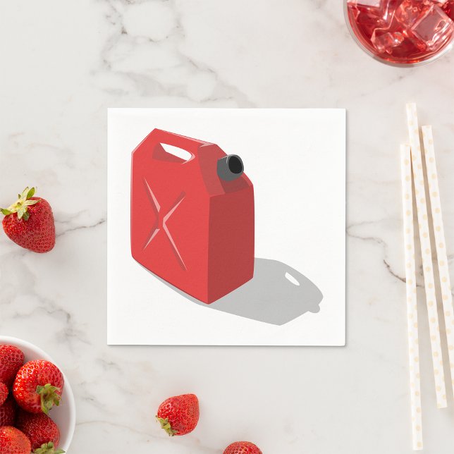 Red Jerrican Paper Napkins Serviette (Von Creator hochgeladen)