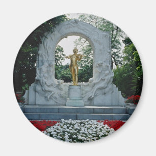 Red Johann Strauß Memorial, Stadtpark, Wien, Au Magnet