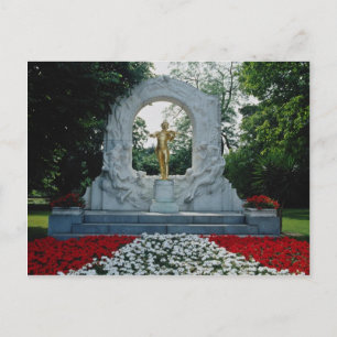 Red Johann Strauß Memorial, Stadtpark, Wien, Au Postkarte
