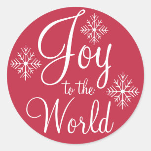Red Joto the World Christmas Stickers