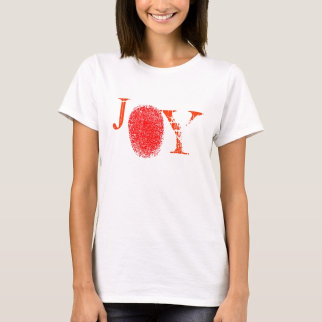 Red Joy Fingerprint T - Shirt (Vorderseite)