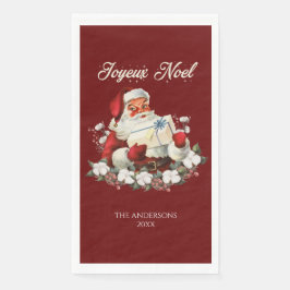 Red Joyeux Weihnachten Serviette