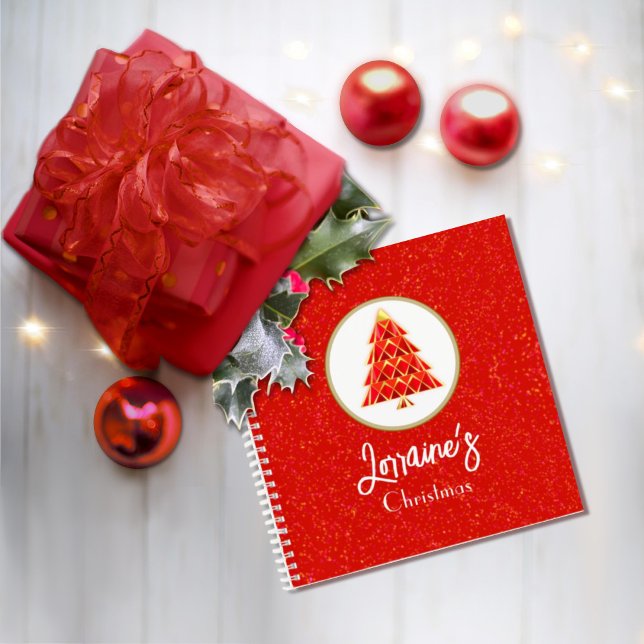 Red Joyoux Weihnachten Spiral Notebook Notizbuch (Von Creator hochgeladen)