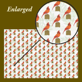 Red Kardinal Bird Seidenpapier