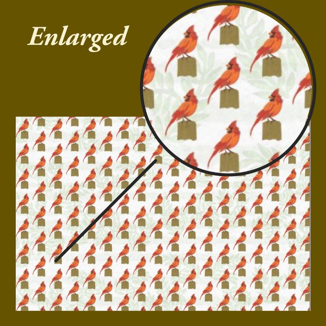 Red Kardinal Bird Seidenpapier (Von Creator hochgeladen)