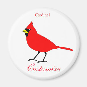 Red Kardinal Bird Thunder_Cove Magnet