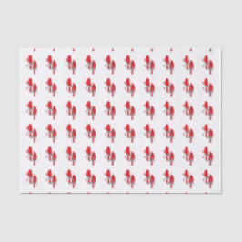 Red Kardinal Bird Weihnachtszettel Seidenpapier