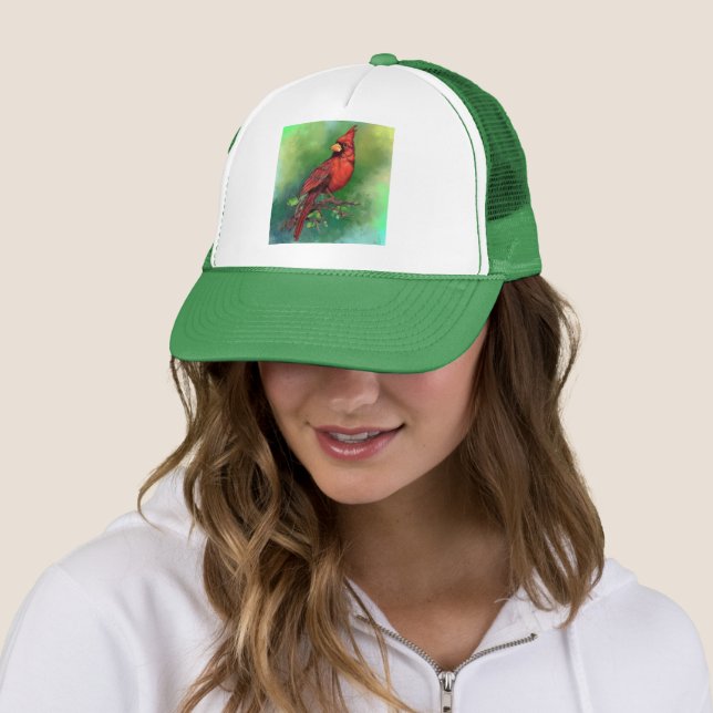 Red Kardinal Hat Truckerkappe (Beispiel)