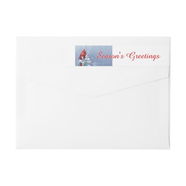 Red Kardinal Holiday (Rückseite)