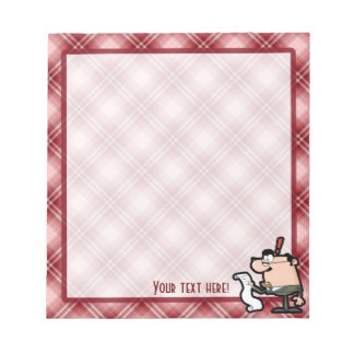Red Kariert Accountant Notizblock