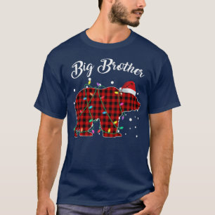 Red Kariert Big Brother Bar Matching Buffalo Pajam T-Shirt
