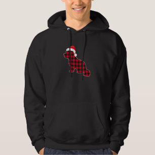 Red Kariert Buffalo Maltese Dog Christmas Matching Hoodie