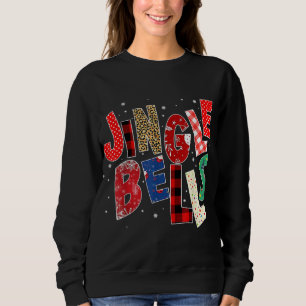 Red Kariert Jingle Bells Christmas Family Pajama Sweatshirt