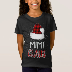 Red Kariert Mimi Claus - Matching Family Funny Chr T-Shirt